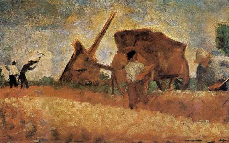 Georges Seurat Excavation Worker Sweden oil painting art